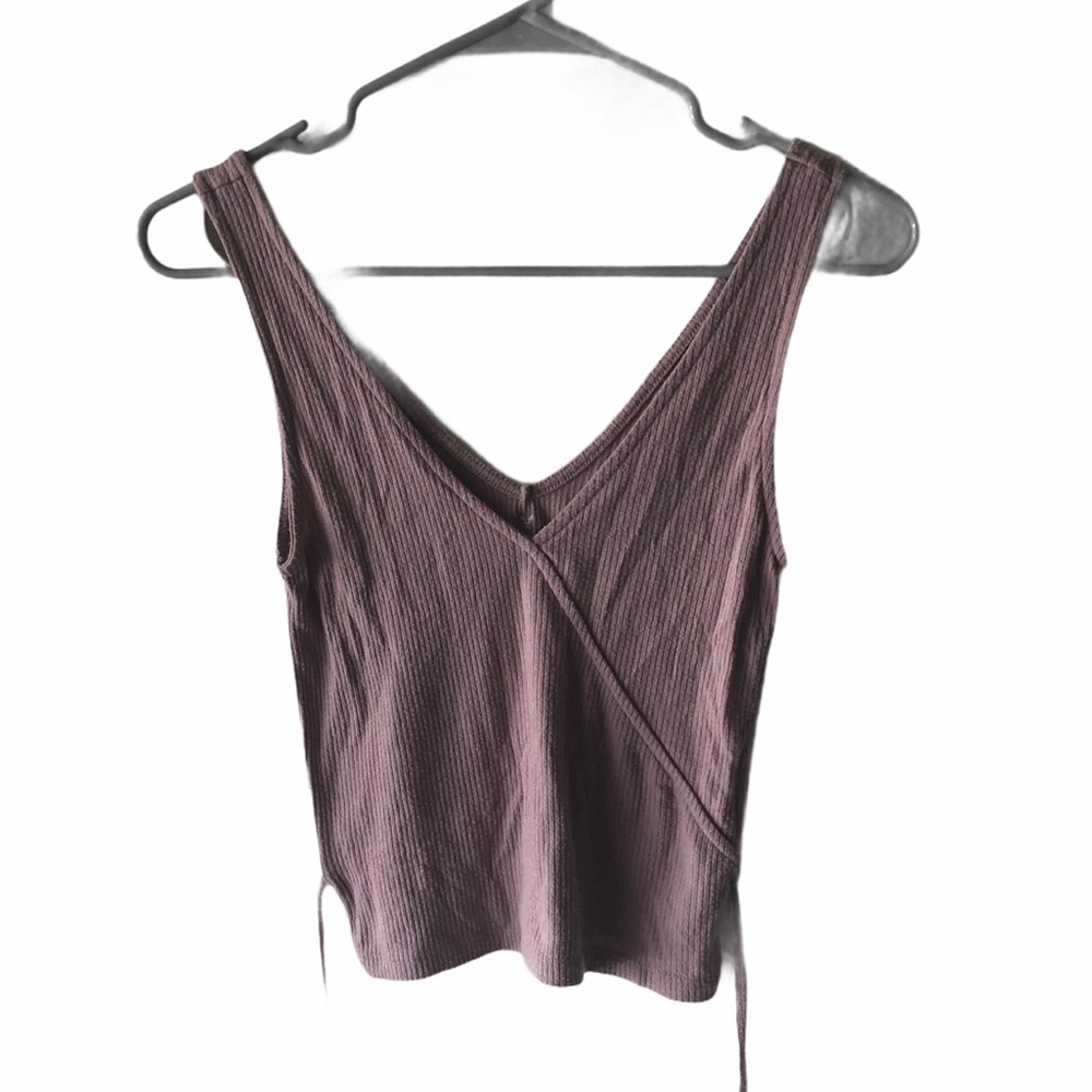 American Eagle Pink Sleeveless Top Ribbed Summer